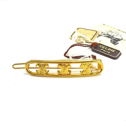 CELINE Triomphe barrette Head accessories hair clip xefm53