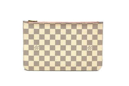 Louis Vuitton Damier Azur Canvas Neverfull Pouch Pochett | Italystation.com - Shop Now at italystation.com