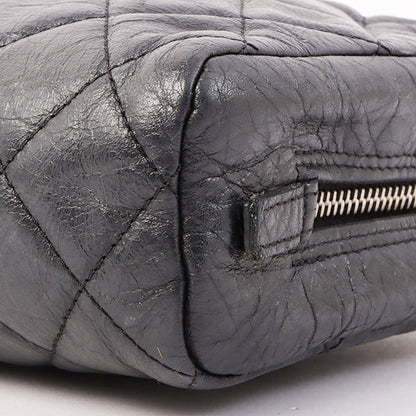Chanel Around 2008 Made Cambon Pouch Black