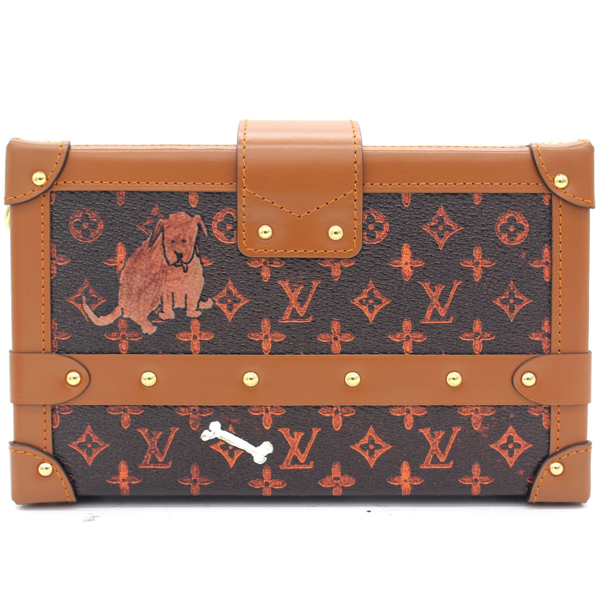 Louis-vuitton Catogram Petite Malle Orange Marron