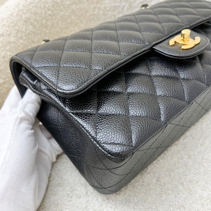 Chanel Medium Classic Flap CF in Black Caviar and GHW
