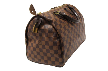 Louis Vuitton Damier Ebene Speedy 30 Handbag