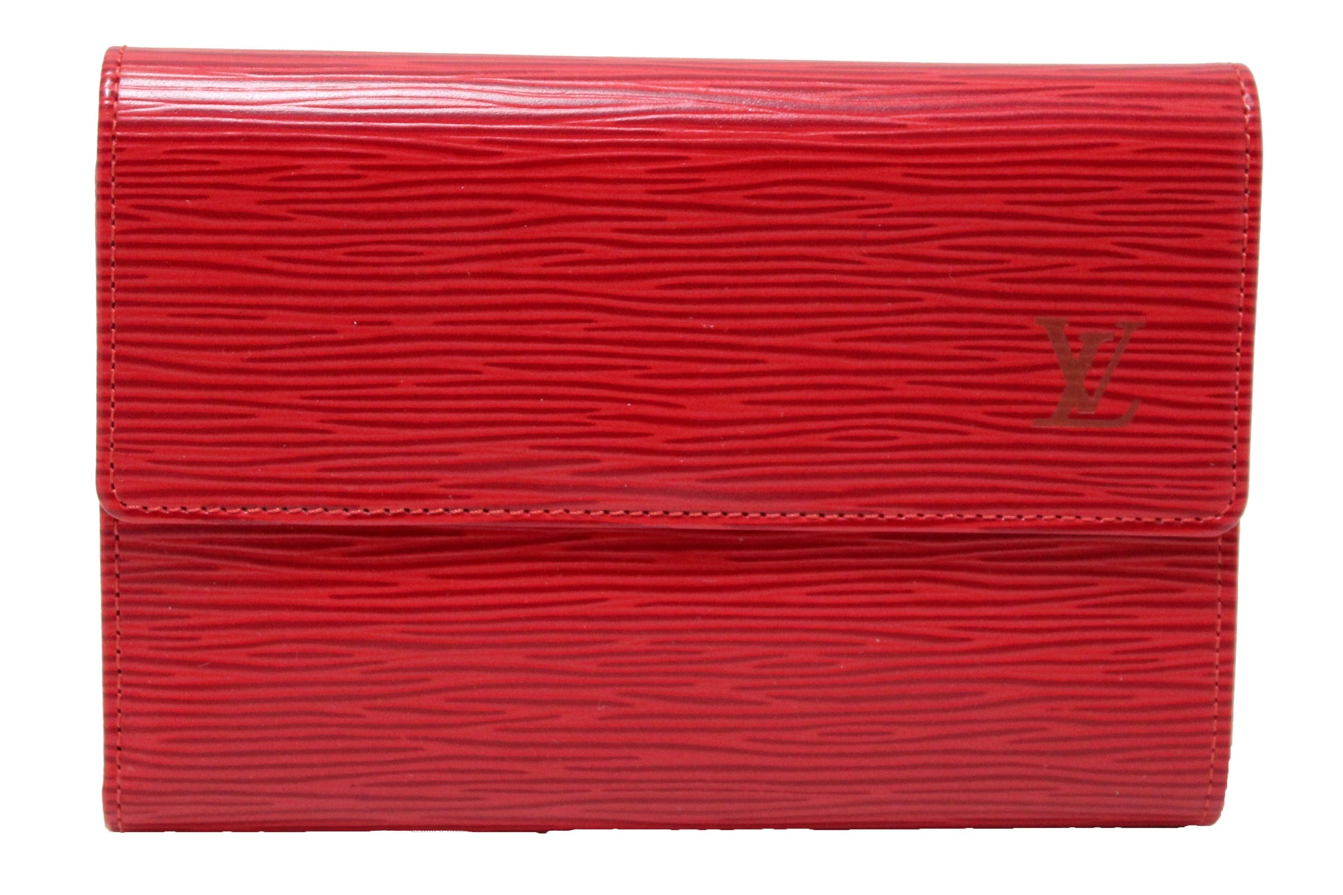 Louis Vuitton Red Epi Leather Alexandra Wallet | Italystation.com - Shop Now at italystation.com
