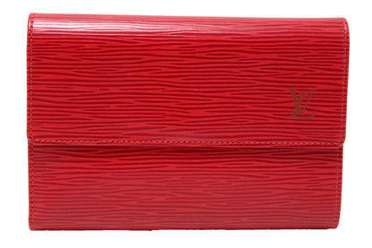 Louis Vuitton Red Epi Leather Alexandra Wallet | Italystation.com - Shop Now at italystation.com