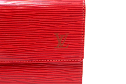 Louis Vuitton Red Epi Leather Alexandra Wallet