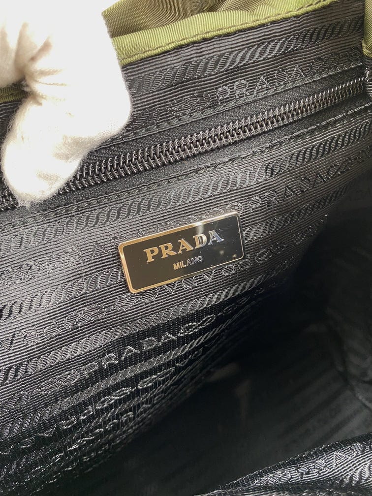 Prada Green Nylon Backpack