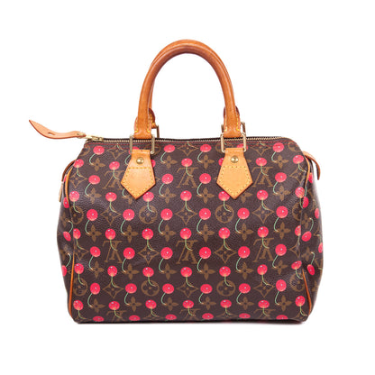 Louis-Vuitton Limited Edition Cerise Speedy 25 Bag