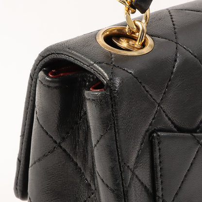 Chanel Around 1995 Made Classic Flap Chain Top Handle Bag Mini Black