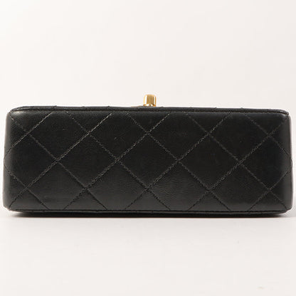 Chanel Around 1995 Made Classic Flap Chain Top Handle Bag Mini Black