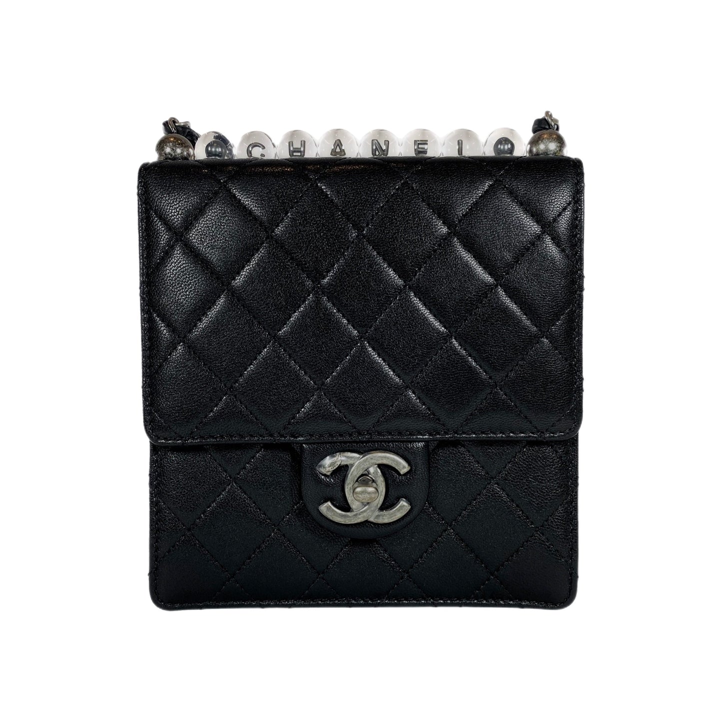 Chanel Chic Pearls Black Flap Bag