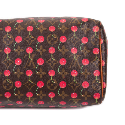 Louis-Vuitton Limited Edition Cerise Speedy 25 Bag