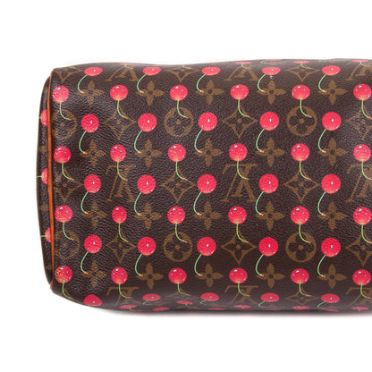Louis-Vuitton Limited Edition Cerise Speedy 25 Bag