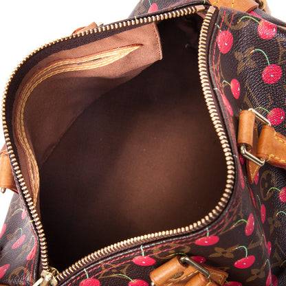 Louis-Vuitton Limited Edition Cerise Speedy 25 Bag