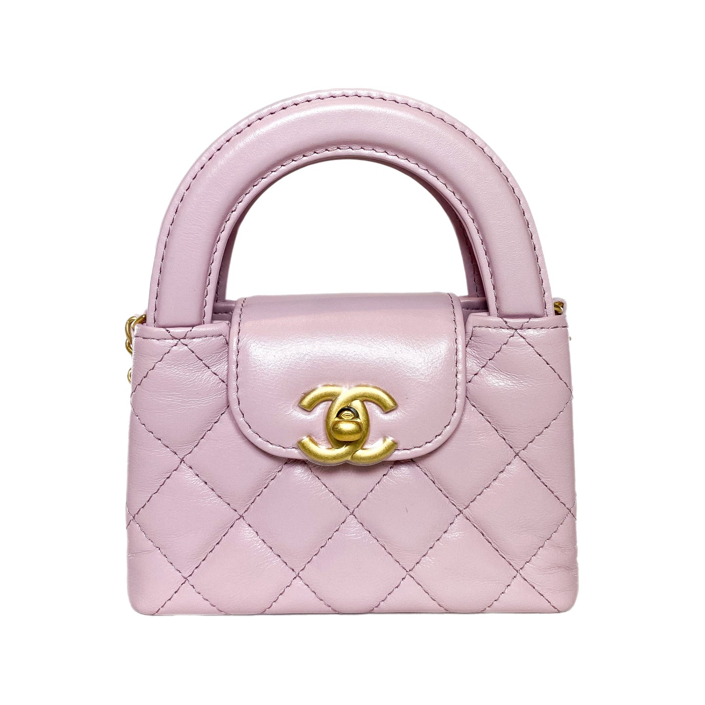 Chanel Lilac Mini Nano Kelly Top Handle