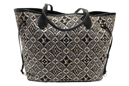 Louis Vuitton Grey Jacquard Since 1854 Neverfull MM Shoulder Tote Bag