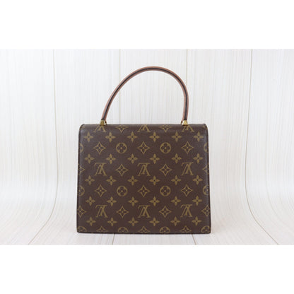Rank A ｜LV Malesherbes Kelly Style Gold Evening Top Handle Satchel Bag ｜092705