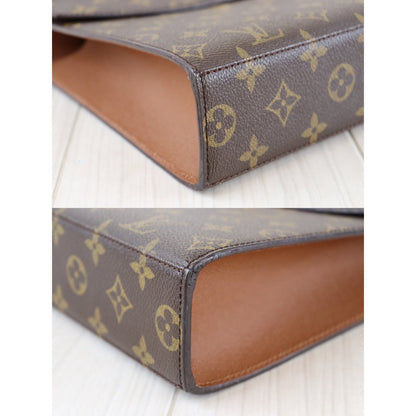 Rank A ｜LV Malesherbes Kelly Style Gold Evening Top Handle Satchel Bag ｜092705