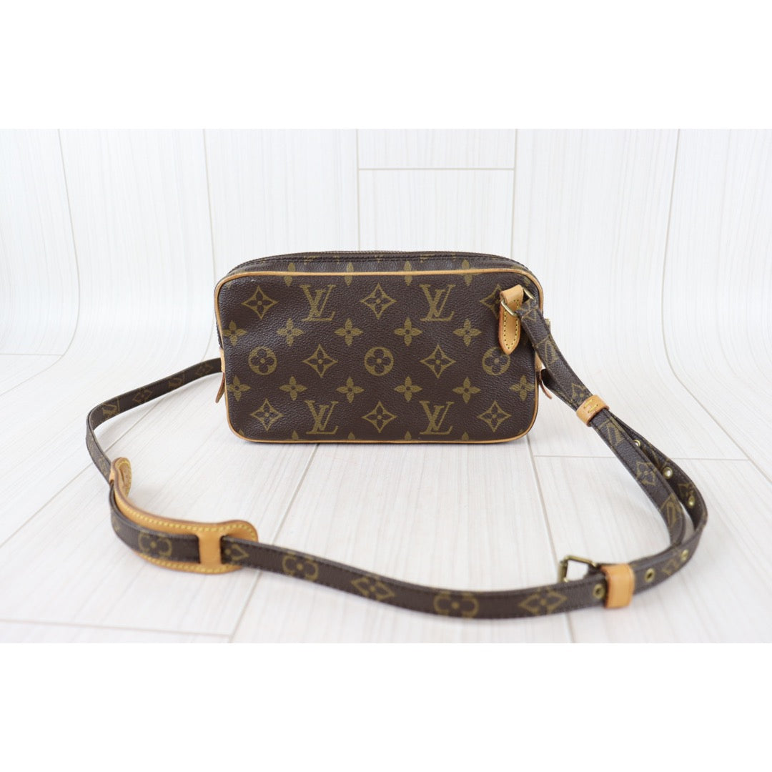 Rank AB｜LV Monogram Pochette Marley Bandolier Shoulder Bag｜092707