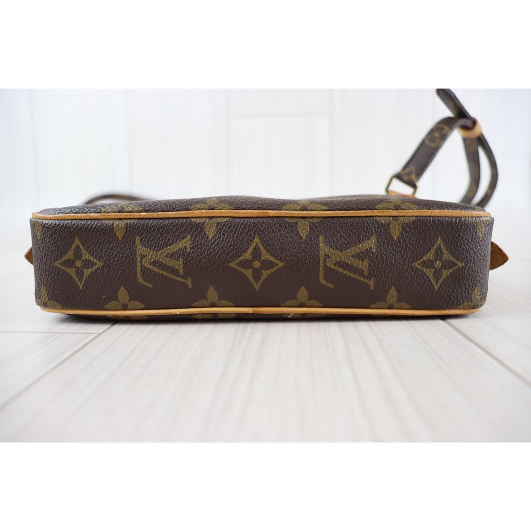 Rank AB｜LV Monogram Pochette Marley Bandolier Shoulder Bag｜092707