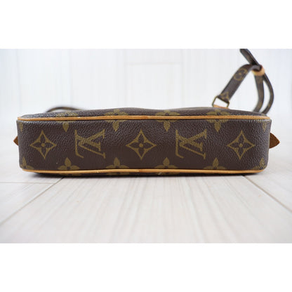 Rank AB｜LV Monogram Pochette Marley Bandolier Shoulder Bag｜092707