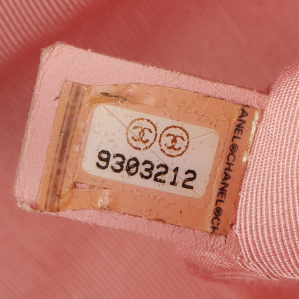 Chanel Around 2005 Made Caviar Skin Cc Mark Stitch Boston Bag Pink