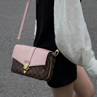 Louis Vuitton Pink Clapton Crossbody Bag Damier and Leather PM