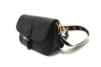 Louis Vuitton Black Monogram Empreinte Diane Shoulder and Cossbody Bag