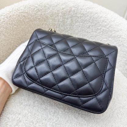 Chanel Classic Square Mini Flap in Black Lambskin and LGHW (Model: A35200)