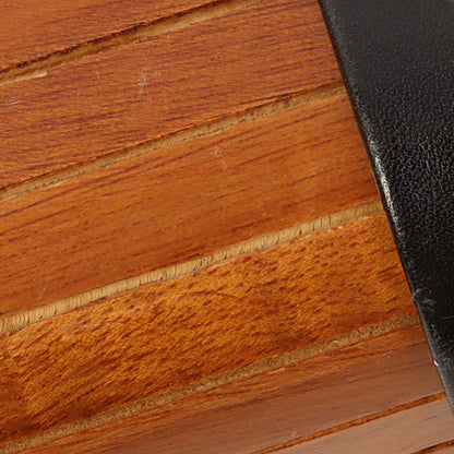 CHANEL Around 1995 Made Wood Cc Mark Logo Vanity Brown