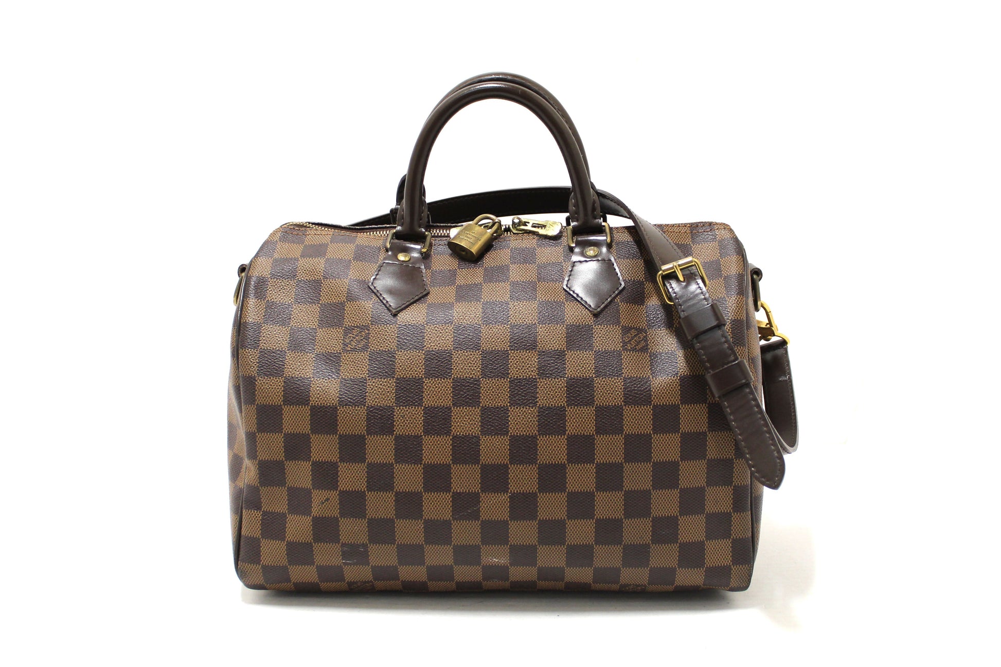 LOUIS VUITTON Louis Vuitton Damier Ebene Speedy 30 Bandouliere Bag | Italystation.com - Shop Now at italystation.com