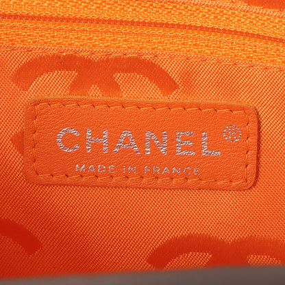 Chanel Around 2004 Made Cambon Boston Bag Dark Brown/Beige