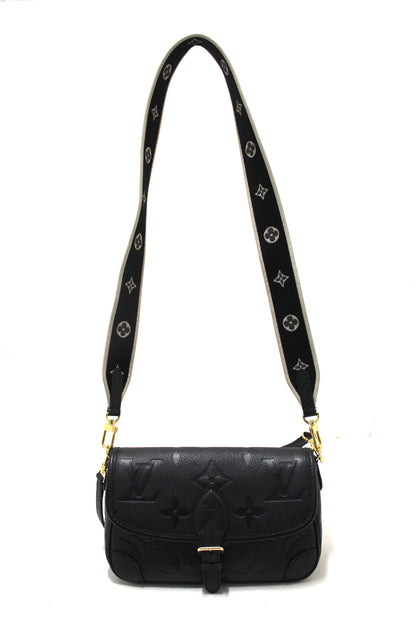 Louis Vuitton Black Monogram Empreinte Diane Shoulder and Cossbody Bag