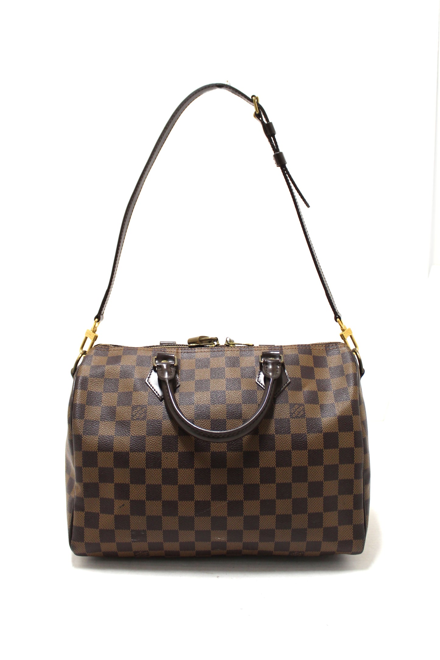 Louis Vuitton Damier Ebene Speedy 30 Bandouliere Bag