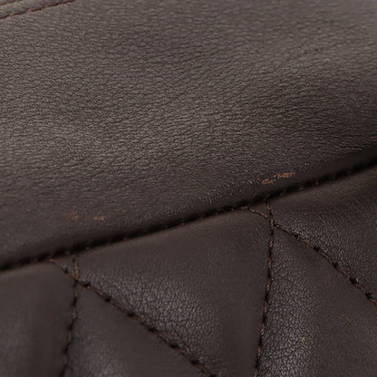 Chanel Around 2004 Made Cambon Boston Bag Dark Brown/Beige