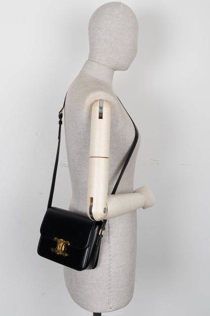 CELINE Teen Triomph Crossbody Bag Black