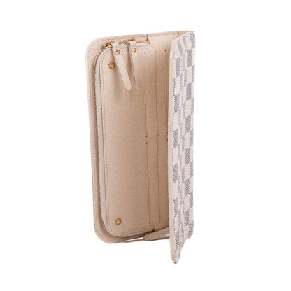 Louis-Vuitton Insolite wallet in Damier Azur with GHW