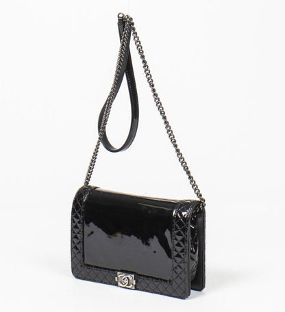 Chanel REVERSO PATENT LEATHER BOY Bag