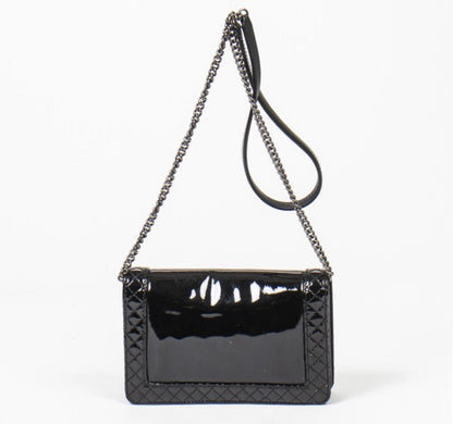 Chanel REVERSO PATENT LEATHER BOY Bag