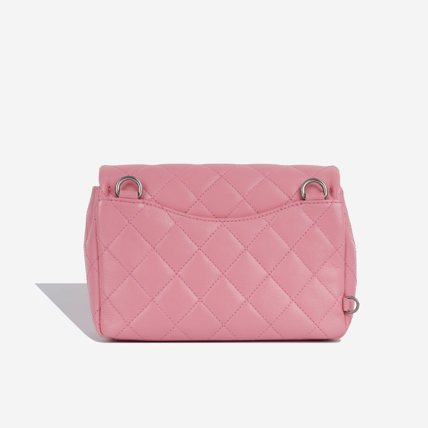 Double Carry Flap Bag - Pink