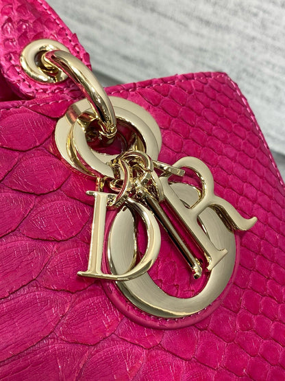 DR533 Small Lady D-Joy Bag(Snakeskin) / 8.5 x 4.5 x 2.5 inches / HIGHEST QUALITY VERSION