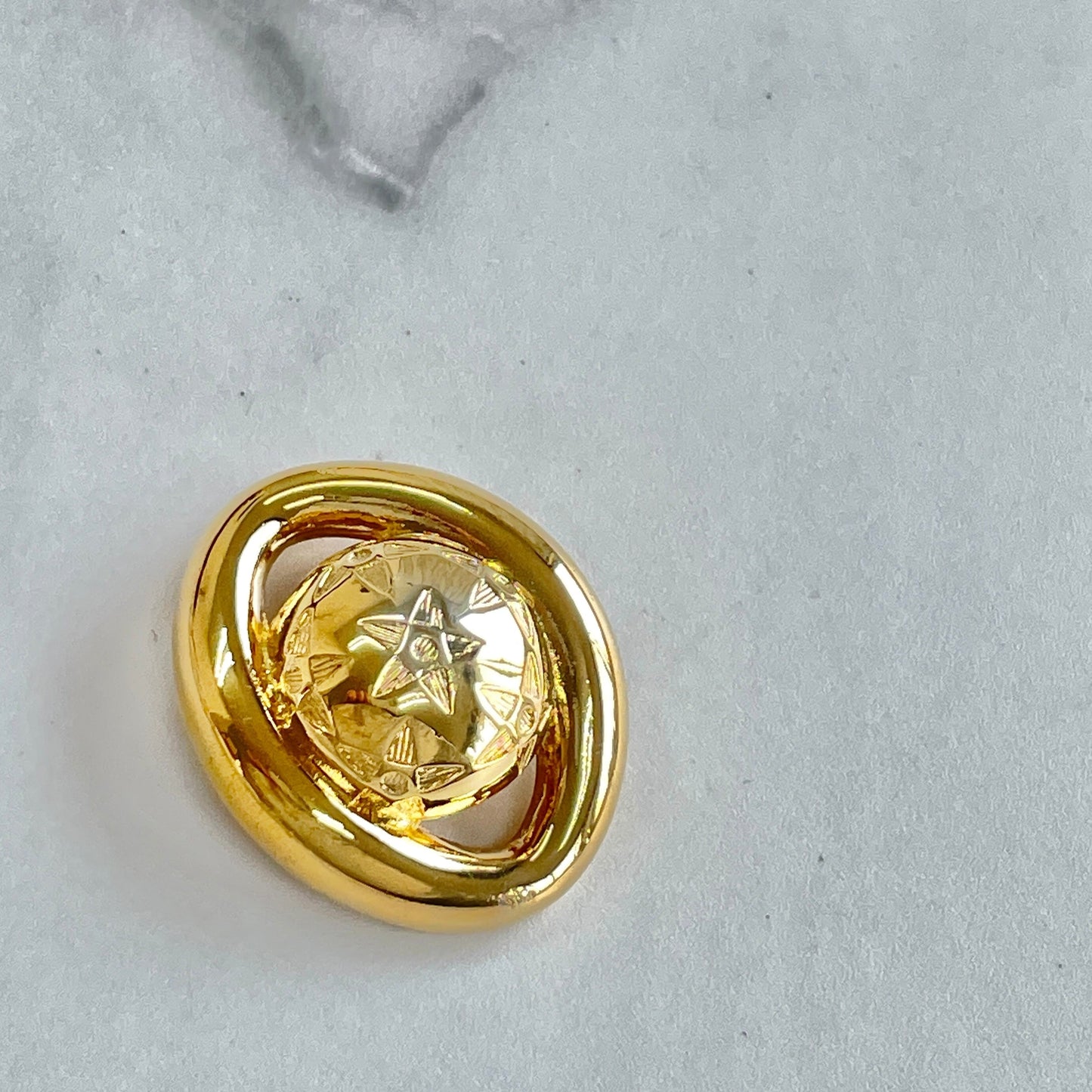 CELINE Starball  Brooch Gold Accessory Old Celine Vintage av36f6