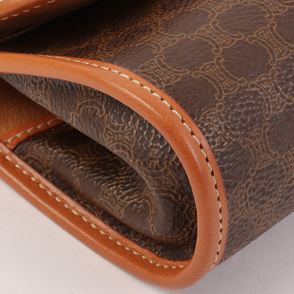 Celine Macadam Pattern Pouch Brown