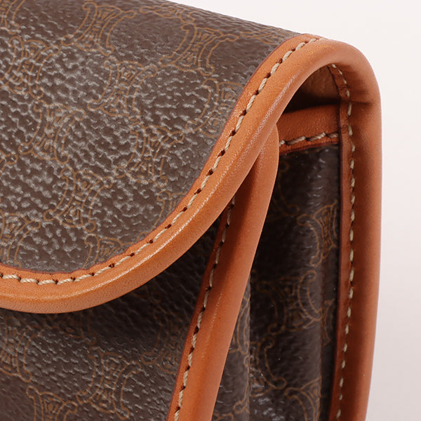 Celine Macadam Pattern Pouch Brown