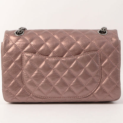 Chanel Around 2008 Made 2.55 Chain Shoulder Bag 23Cm Metallic Mauve Pink