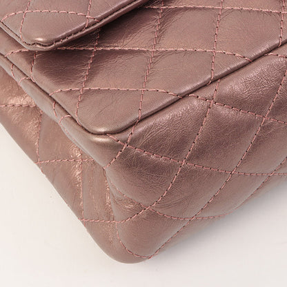 Chanel Around 2008 Made 2.55 Chain Shoulder Bag 23Cm Metallic Mauve Pink