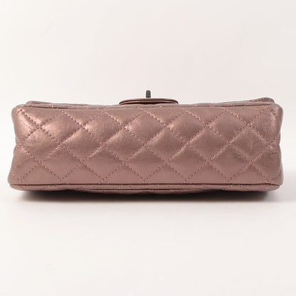 Chanel Around 2008 Made 2.55 Chain Shoulder Bag 23Cm Metallic Mauve Pink