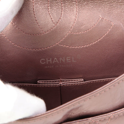 Chanel Around 2008 Made 2.55 Chain Shoulder Bag 23Cm Metallic Mauve Pink