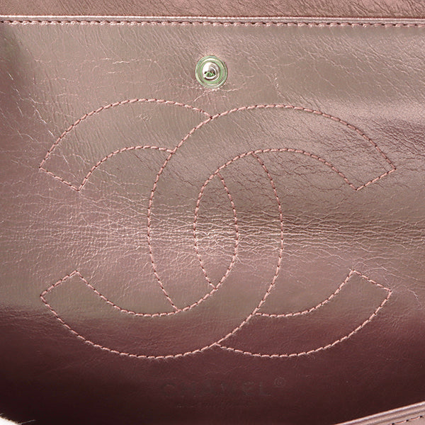 Chanel Around 2008 Made 2.55 Chain Shoulder Bag 23Cm Metallic Mauve Pink