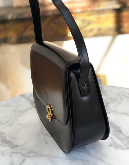 CELINE Crossbody Shoulderbag Black Vintage Old CELINE vbfwhs