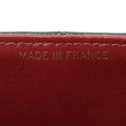 Chanel Around 1990 Made Design Flap Logo Turn Lock Chain Bag Black